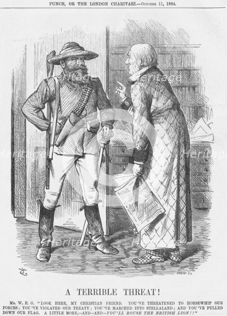 'A Terrible Threat!', 1884. Artist: Joseph Swain