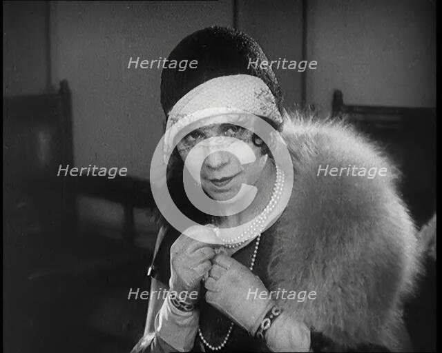 Scene from the Film 'The Compulsory Husband': Female Actor, 1920s. Creator: British Pathe Ltd.