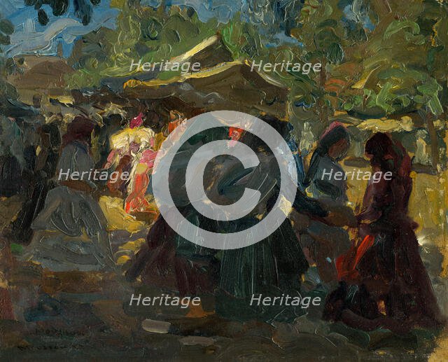 At the market II, c1925. Creator: Teodor Jozef Mousson.