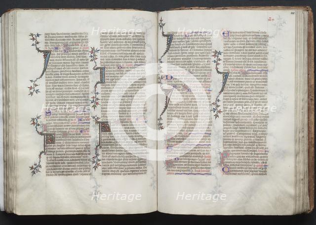 The Gotha Missal: Fol. 100v, Text, c. 1375. Creator: Master of the Boqueteaux (French); Workshop, and.