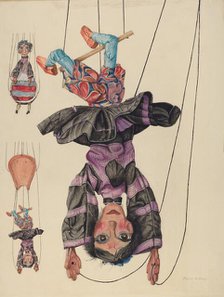 Marylin, the Trapeze Artist, 1935/1942. Creator: Frank Gray.