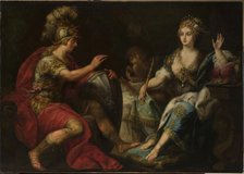 Aeneas and Dido, 17th century. Creator: Pasinelli, Lorenzo (1629-1700).