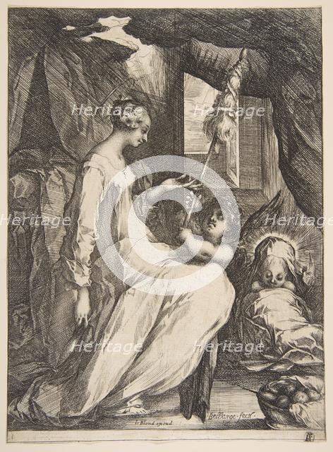 Virgin and Child with an Angel, 1612-16. Creator: Jacques Bellange.