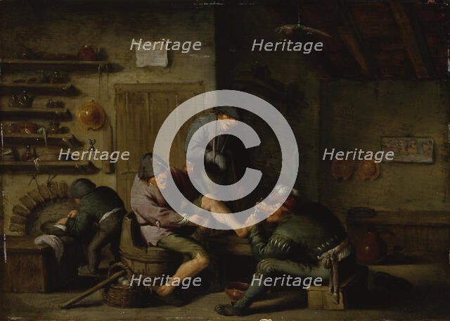 A quack and his patients. Creator: Adriaen van Ostade.