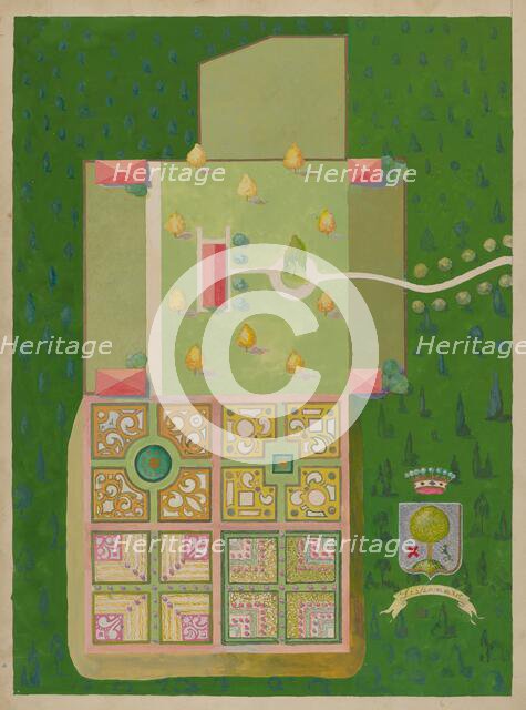 Lispenard's Estate and Gardens, c. 1936. Creator: George Stonehill.