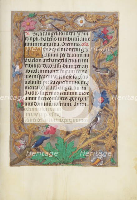 Decorated Text Page; Spinola Hours, about 1510-1520. Creator: Unknown.
