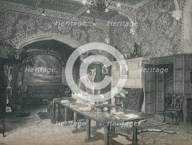 The Entrance Hall of Stanmore Hall, c1891. Artist: Unknown.