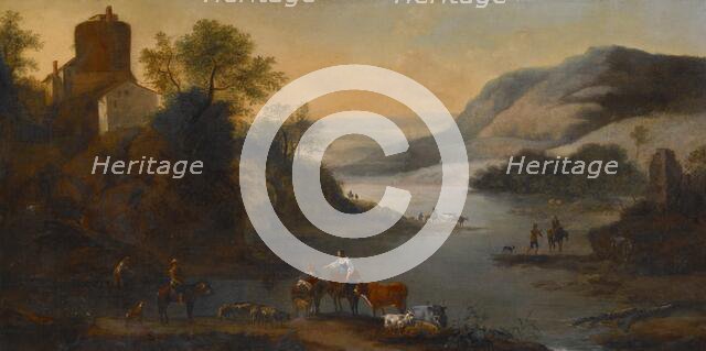 Landscape with Animals, date unknown, c1710-1760. Creator: Robert Griffier.