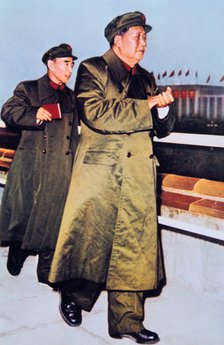 Mao Zedong and Lin Biao, China, c1966. Artist: Unknown