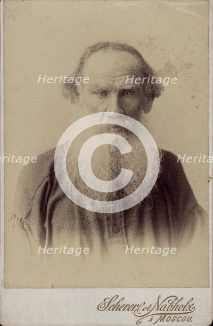 Portrait of the author Count Lev Nikolayevich Tolstoy (1828-1910).