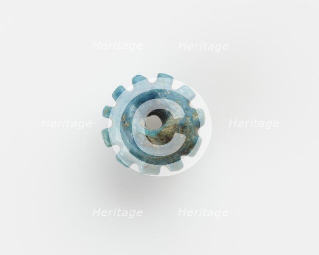 Bead, with lobed shoulder, New Kingdom, 1550-1196 BCE. Creator: Unknown.