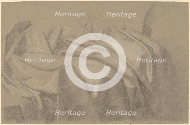 Drapery Study for "Mary and Elizabeth Royall", c. 1758. Creator: John Singleton Copley.