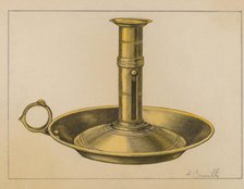 Candlestick, c. 1937. Creator: Albert Camilli.