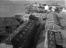Aerial view of Kockums shipyard, Malmö, Sweden, 1944. Artist: Unknown