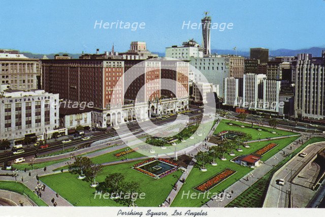 Pershing Square, Los Angeles, California, USA, 1970. Artist: Unknown