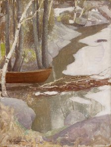 Spring Landscape , 1929. Creator: Halonen, Pekka (1865-1933).