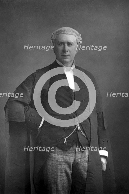 Frank Lockwood (1846-1897), English lawyer and politician, 1890.Artist: W&D Downey