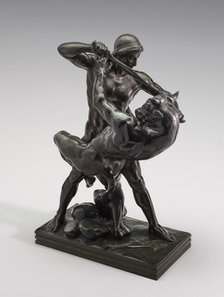 Theseus Fighting the Minotaur, model n.d., cast 1857/1873. Creator: Antoine-Louis Barye.