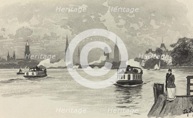 Aussenalster, 1893. Creator: Fritz Stoltenberg.