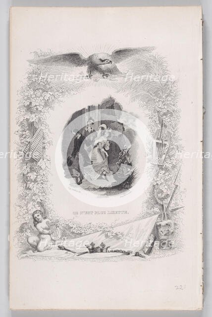 It is No Longer Lisette, from The Songs of Béranger, 1829. Creators: Melchior Péronard, Auguste Blanchard I.