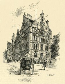 'The National Telephone Office, Near the Victoria Embankment', c1900. Creator: A.E. Huitt.