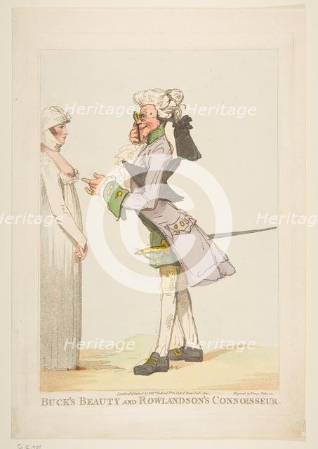 Buck's Beauty and Rowlandson's Connoisseur, January 1, 1800. Creator: Piercy Roberts.