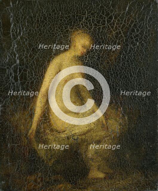 Woman bathing, 1840-1886.  Creator: Hippolyte Michaud.