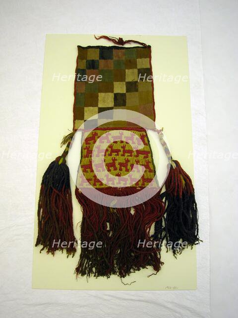 Coca Bag, Peru, A.D. 1476/1532. Creator: Unknown.