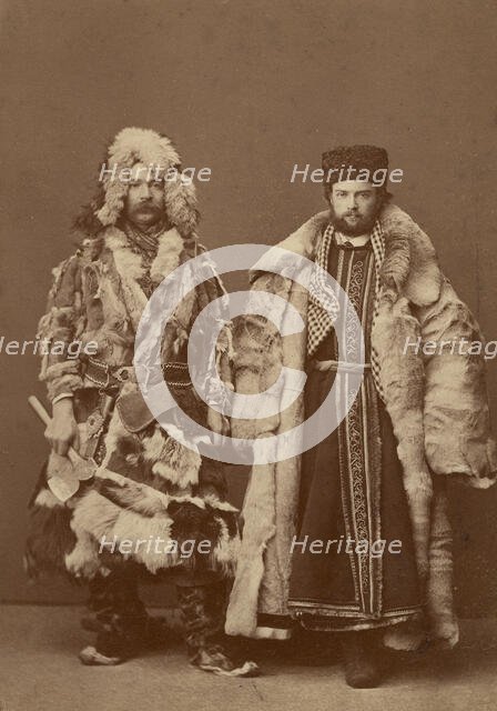 Krasnoyarsk merchants at the fair in Nizhny Novgorod, 1860-1870. Creator: Andrei Osipovich Karelin.