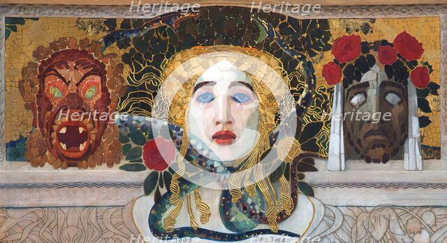 Design for a mosaic, 1897/1908. Creator: Franz Thiele.