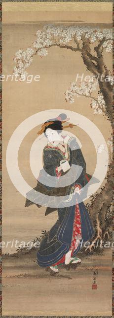 Courtesan, 19th century. Creator: Ikeda Eisen (Japanese, 1790-1848).