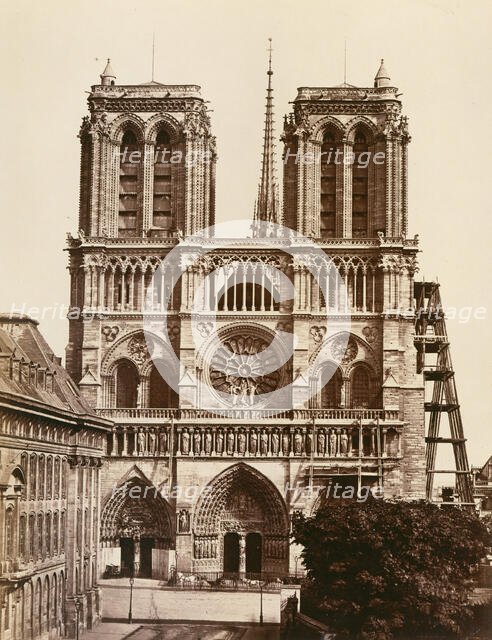 Notre-Dame (façade), 1860s. Creator: Edouard Baldus.