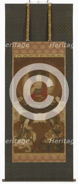 Buddhist triad: Sakyamuni, Manjusri and Samantabhadra, Edo period, mid 17th-early 18th century. Creator: Sumiyoshi Gukei.