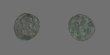 Coin Depicting an Emperor, 4th century. Creator: Unknown.
