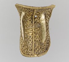 Gold Ornament from a Sword Grip, Langobardic, ca. 600. Creator: Unknown.