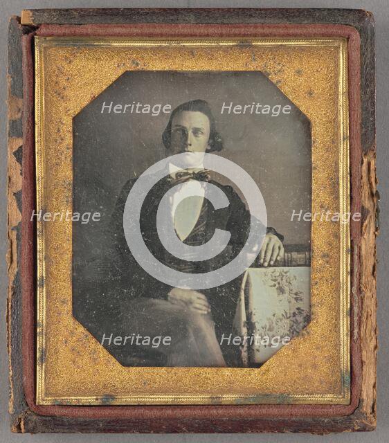Portrait of a Seated Man, about 1849. Creator: Unknown.