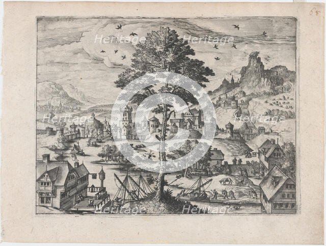 Mountain Landscape, ca. 1570., ca. 1570. Creators: Anon, Lucas Gassel.