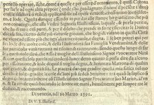 Corona delle Nobili et Virtuose Donne: Libro I-IV, page 2 (verso), 1601. Creator: Unknown.