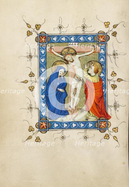 The Crucifixion; Book of Hours, about 1405-1410. Creator: Masters of Dirc van Delf.
