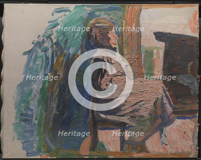 Seated Figure, 1941. Creator: Niels Larsen Stevns.