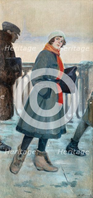 The Way to Work, 1926. Artist: Buchholz, Fyodor Fyodorovich (1857-1942)