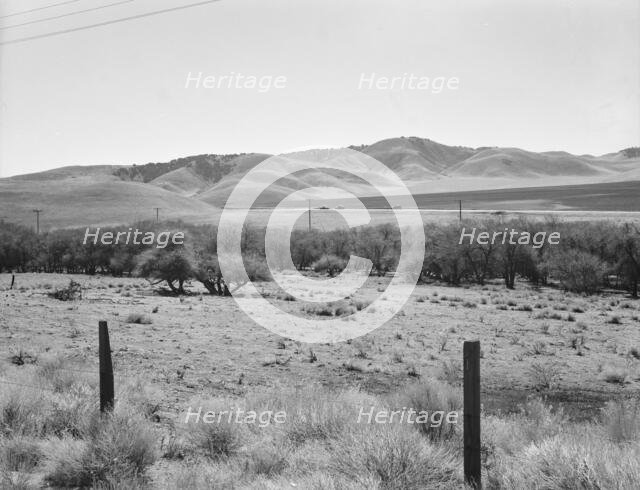 U.S. 99 on ridge over Tehachapi Mountains, 1939. Creator: Dorothea Lange.
