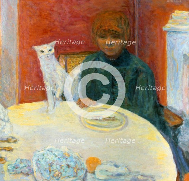 'Woman with a Cat', 1912. Artist: Pierre Bonnard