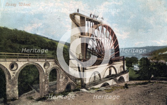 'Laxey Wheel, Isle of Man', 1904.Artist: E Florian