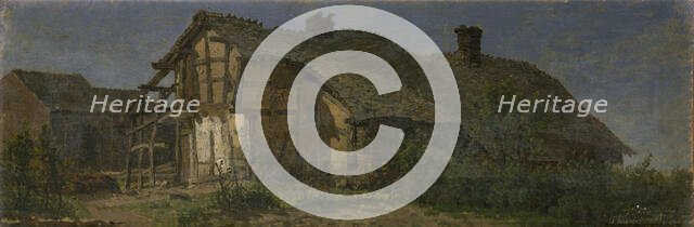 An Old Farm in Xhierformont, 1864. Creator: Jean Pierre François Lamoriniere.