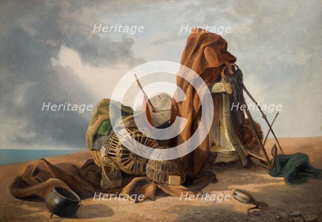 Beach Scene (Still Life), 1858. Creator: Benjamin Johnson.