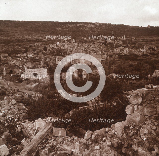 Ruins, Anizy-le-Château, northern France, c1914-c1918. Artist: Unknown.