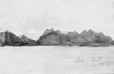 Gulf of Corinth (from Sketchbook), 1904. Creator: Mary Newbold Sargent.