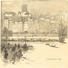 Quai de l'Hôtel de Ville, 1886. Creator: Auguste Lepere.