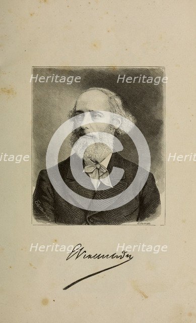 Portrait of Eugène Viollet-le-Duc (1814-1879), 1879. Creator: Belyankin, Lavr Lavrovich (active End of 19th cen.).